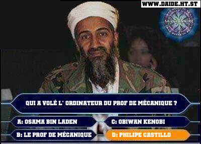 heu... moi je diré pluto ke c georges bush le voleur